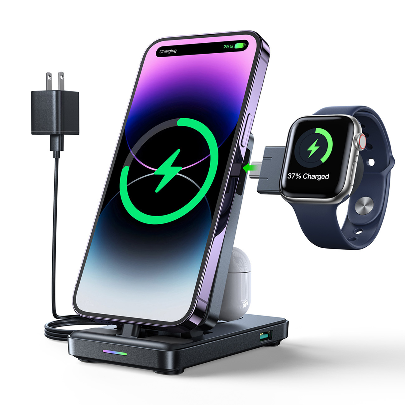Joyroom 4-in-1 Charging Station JR-WQS02 Apple iPhone / AirPods / Apple Watch black