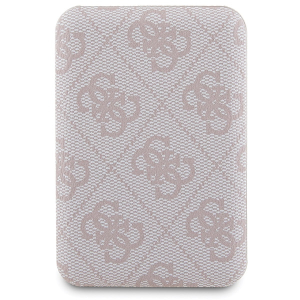 Guess GUBPM5P15L4GEMGP Apple iPhone 15 Pro hardcase + Powerbank 5000mAh MagSafe 4G Metal Logo pink
