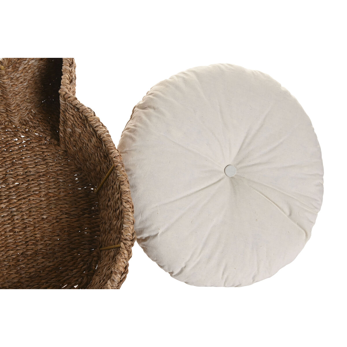 Pet bed Home ESPRIT White Natural Natural Fibre 55 X 45 X 18 CM