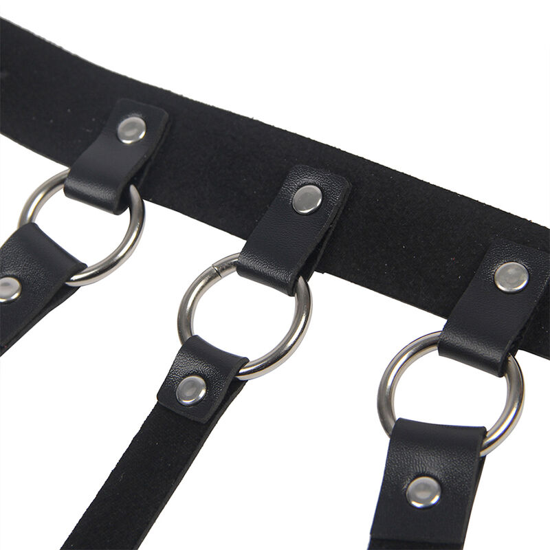 SUBBLIME - CHEST HARNESS WITH BIG RING CHAINS ONE SIZE SUBBLIME - CHEST HARNESS WITH BIG RING CHAINS ONE SIZE
