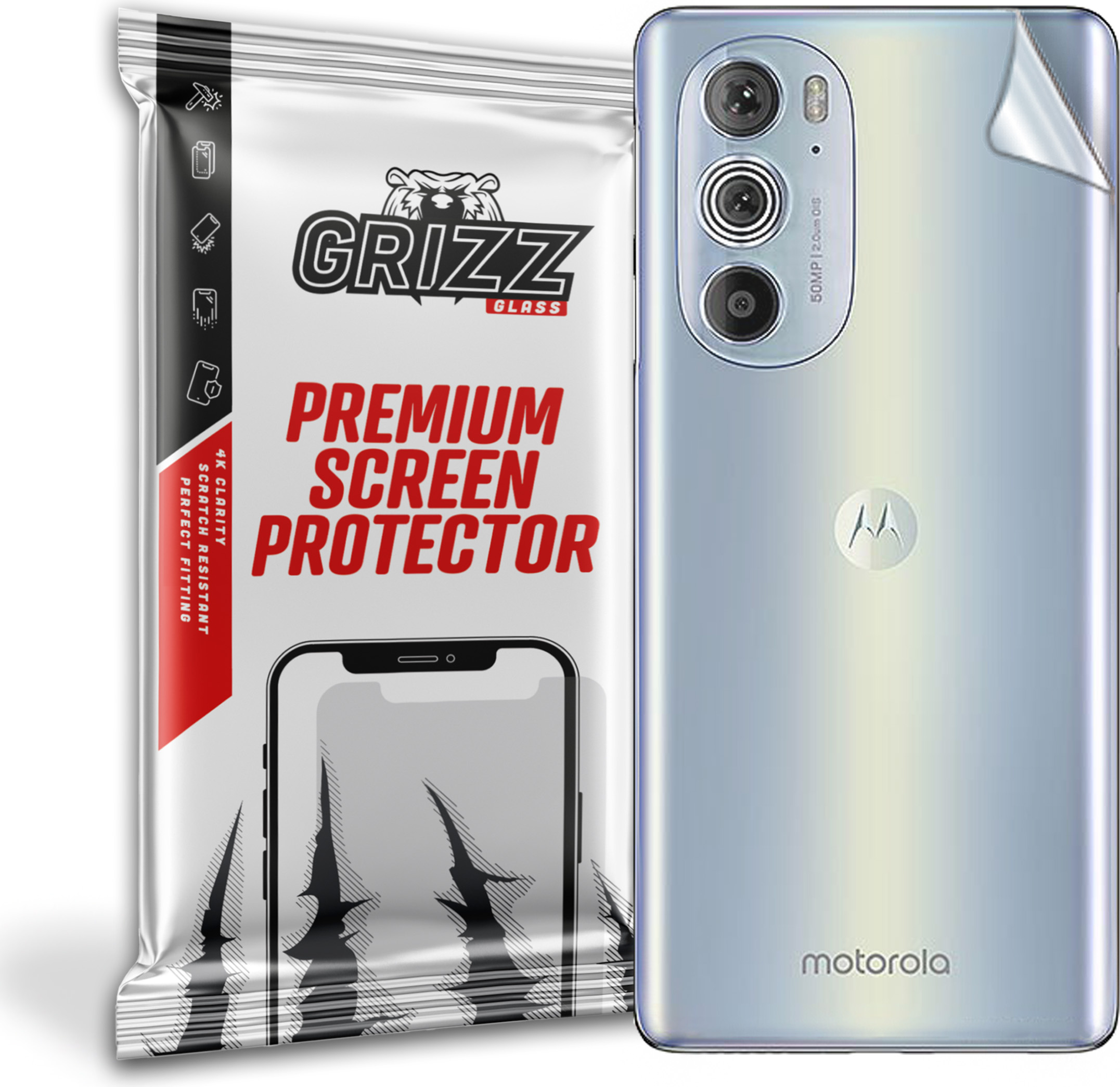 GrizzGlass SatinSkin Motorola Moto Edge 30 Pro