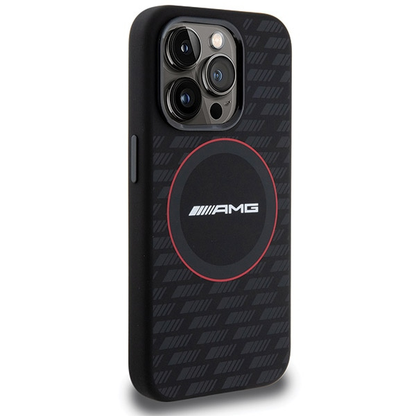 AMG AMHMP15L23SMRK Apple iPhone 15 Pro hardcase Silicone Carbon Pattern MagSafe black