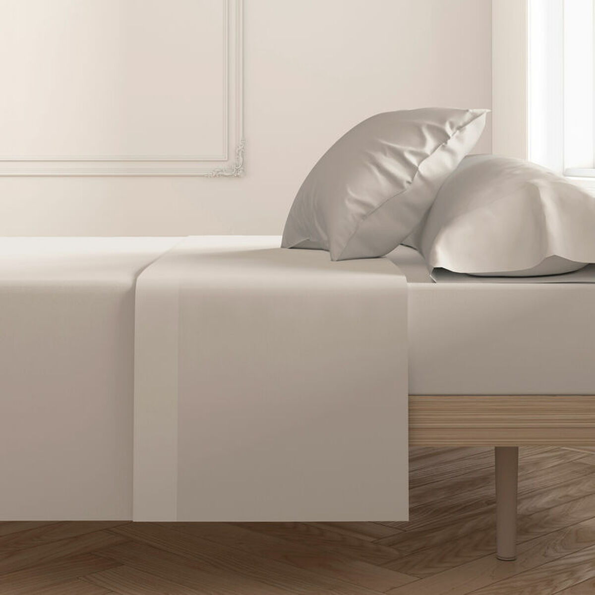 Pillowcase Happy Home Linen 45 x 100 cm 2 Units