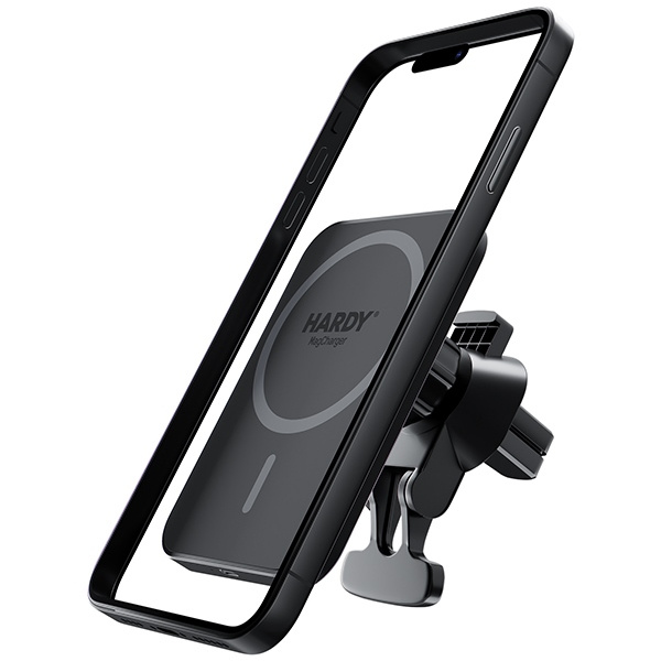 Car mount with wireless charging for Apple MagSafe 3MK Hardy MagCharger 15W