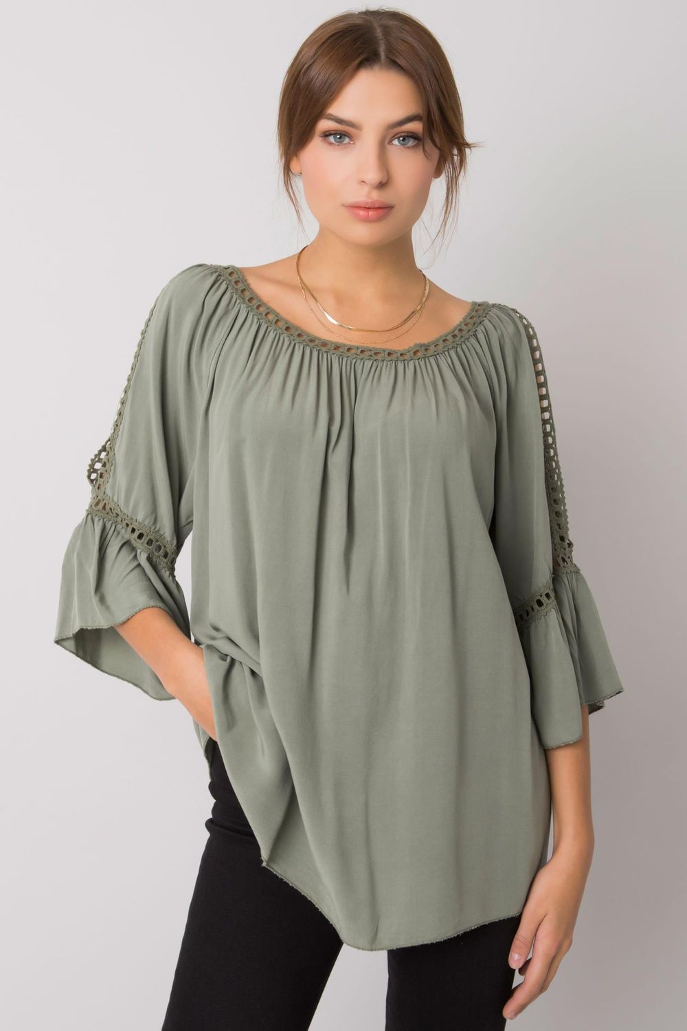  Blouse model 165902 Och Bella  green