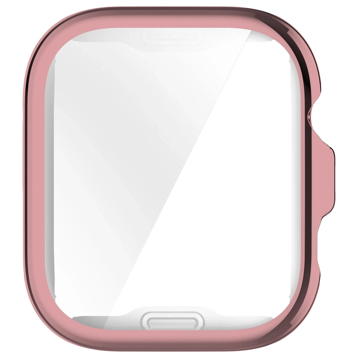 Etui z osłoną ekranu Bizon Case Watch Felipe do Huawei Watch Fit 4 Pro różowe