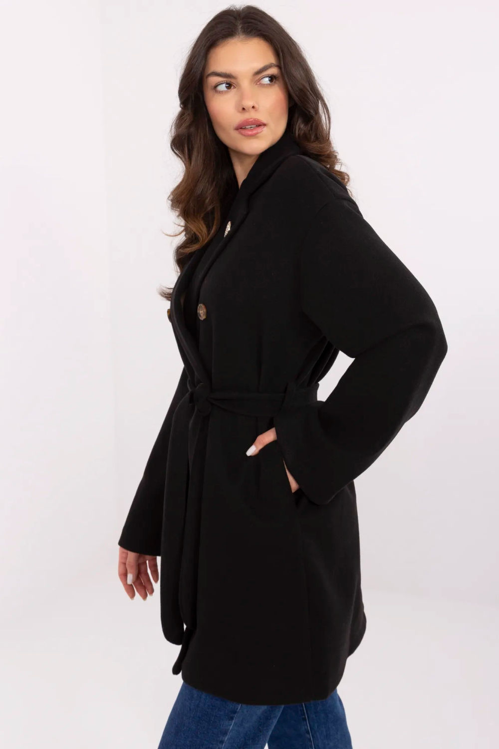  Coat model Och Bella  black
