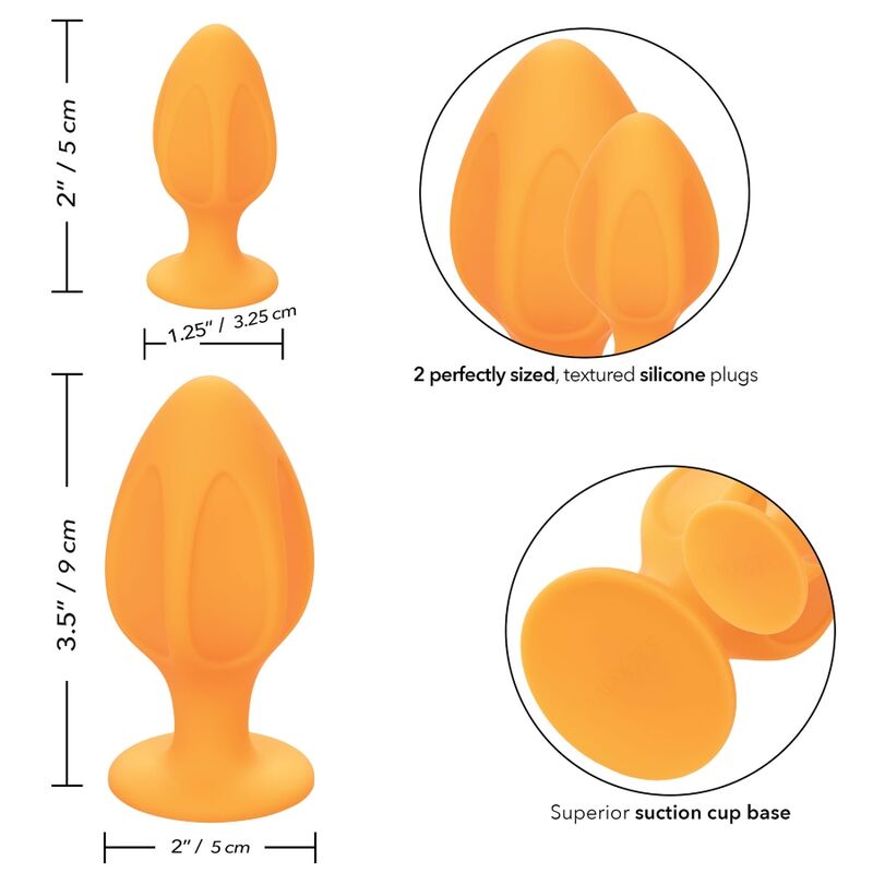 CALEX CHEEKY BUTTPLUG - ORANGE