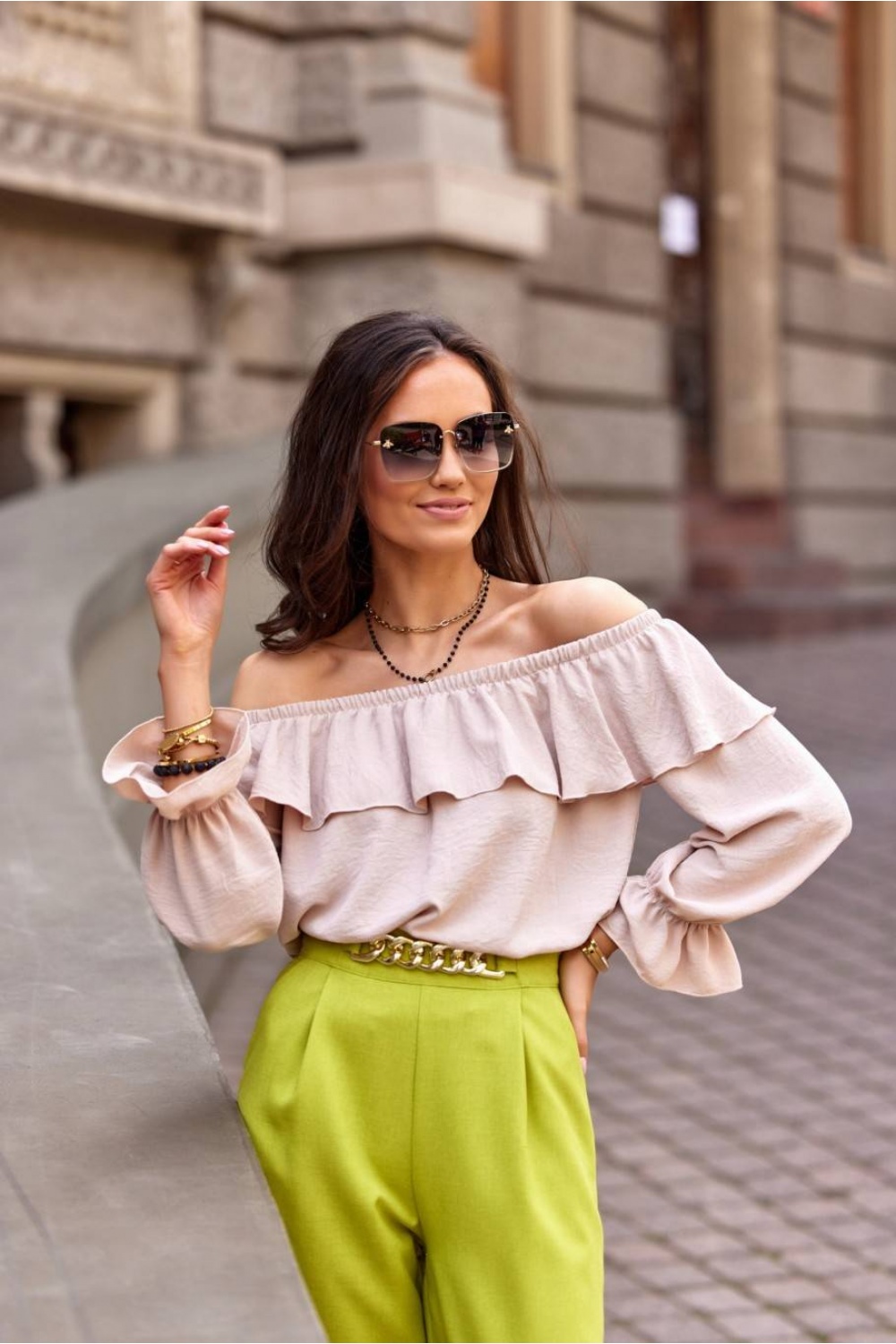  Blouse model 182660 Roco Fashion  beige