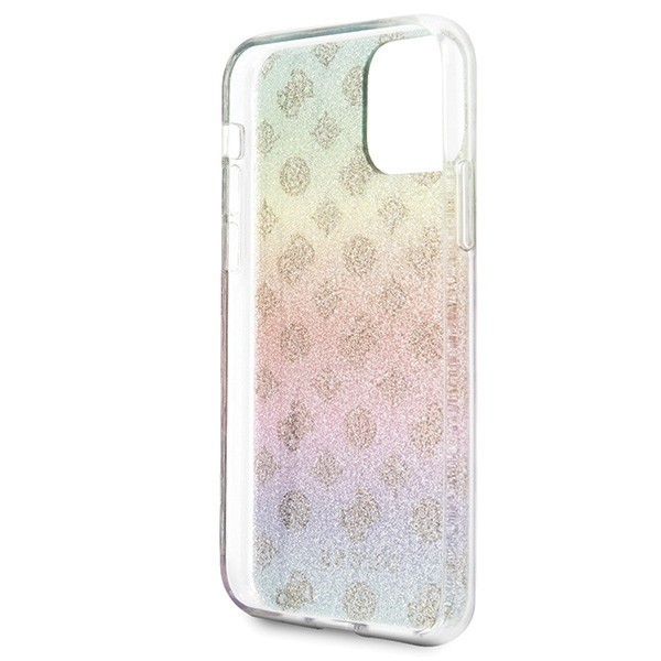 Guess GUHCN58PEOML iPhone 11 Pro multicolor hard case Iridescent 4G Peony