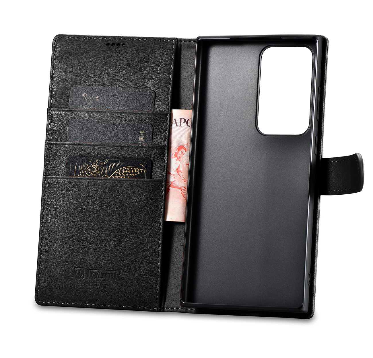 iCarer Wallet Case Samsung Galaxy S23 Ultra black