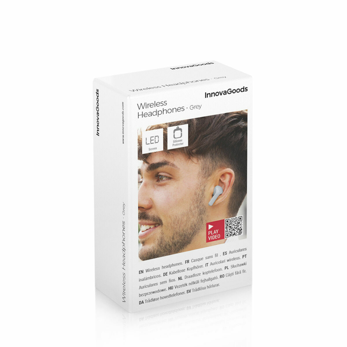 Wireless Headphones Grey InnovaGoods Wireless Headphones Grey InnovaGoods