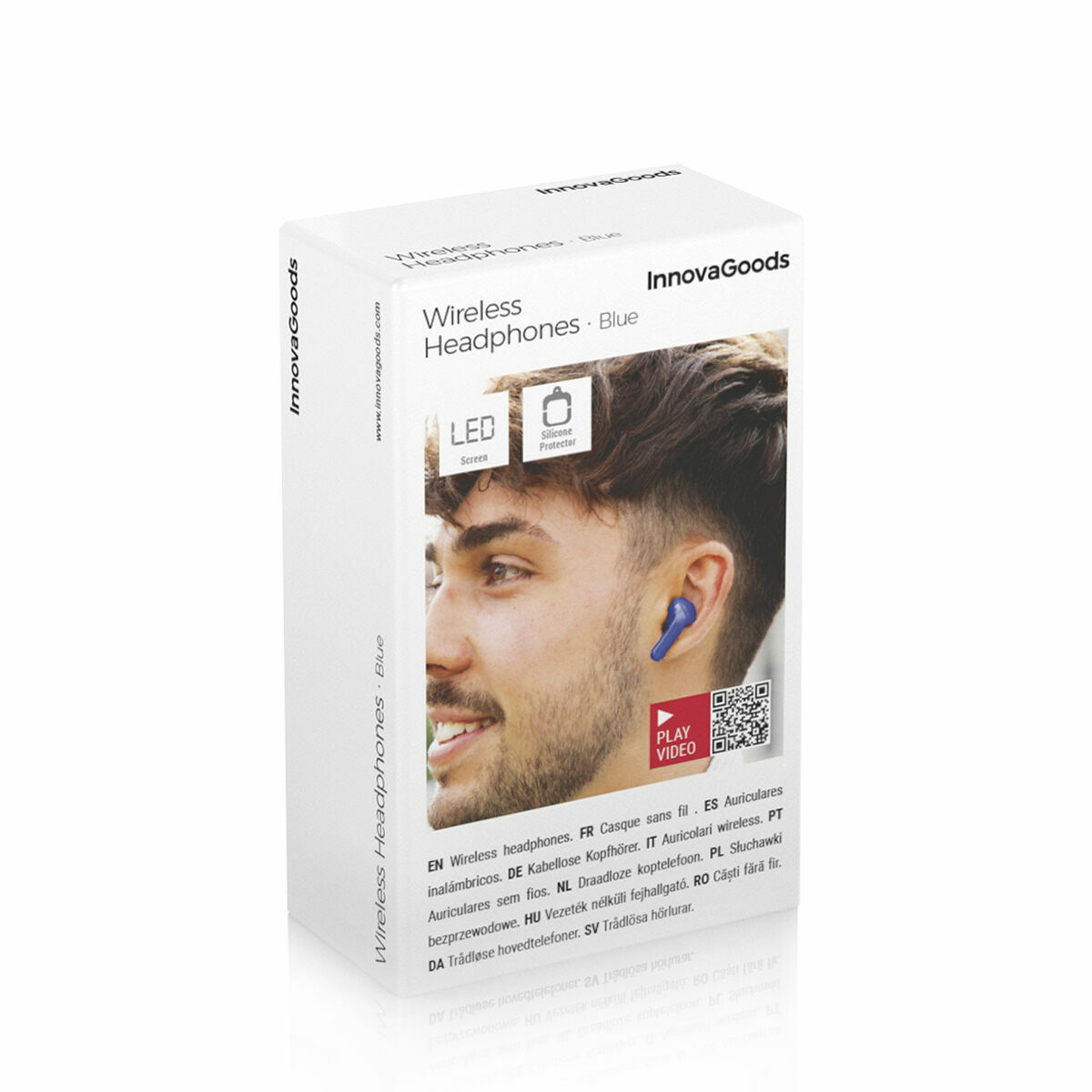 Wireless Headphones Blue InnovaGoods Wireless Headphones Blue InnovaGoods