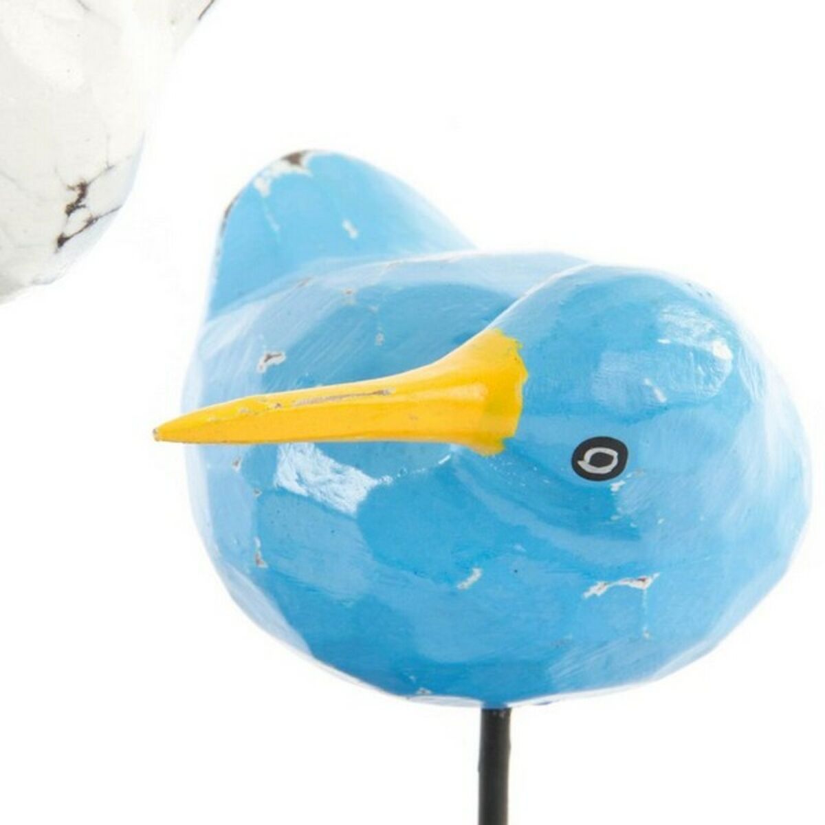 Decorative Figure DKD Home Decor Wood Metal Birds Kiwi Mediterranean