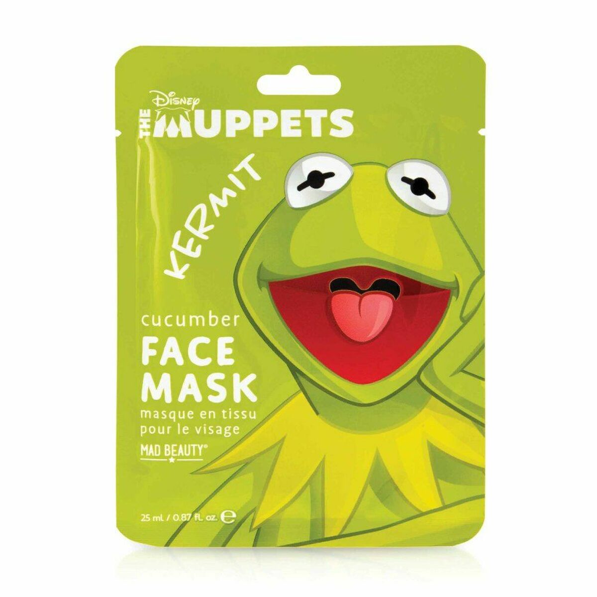 Facial Mask Mad Beauty The Muppets Kermit Cucumber (25 ml)