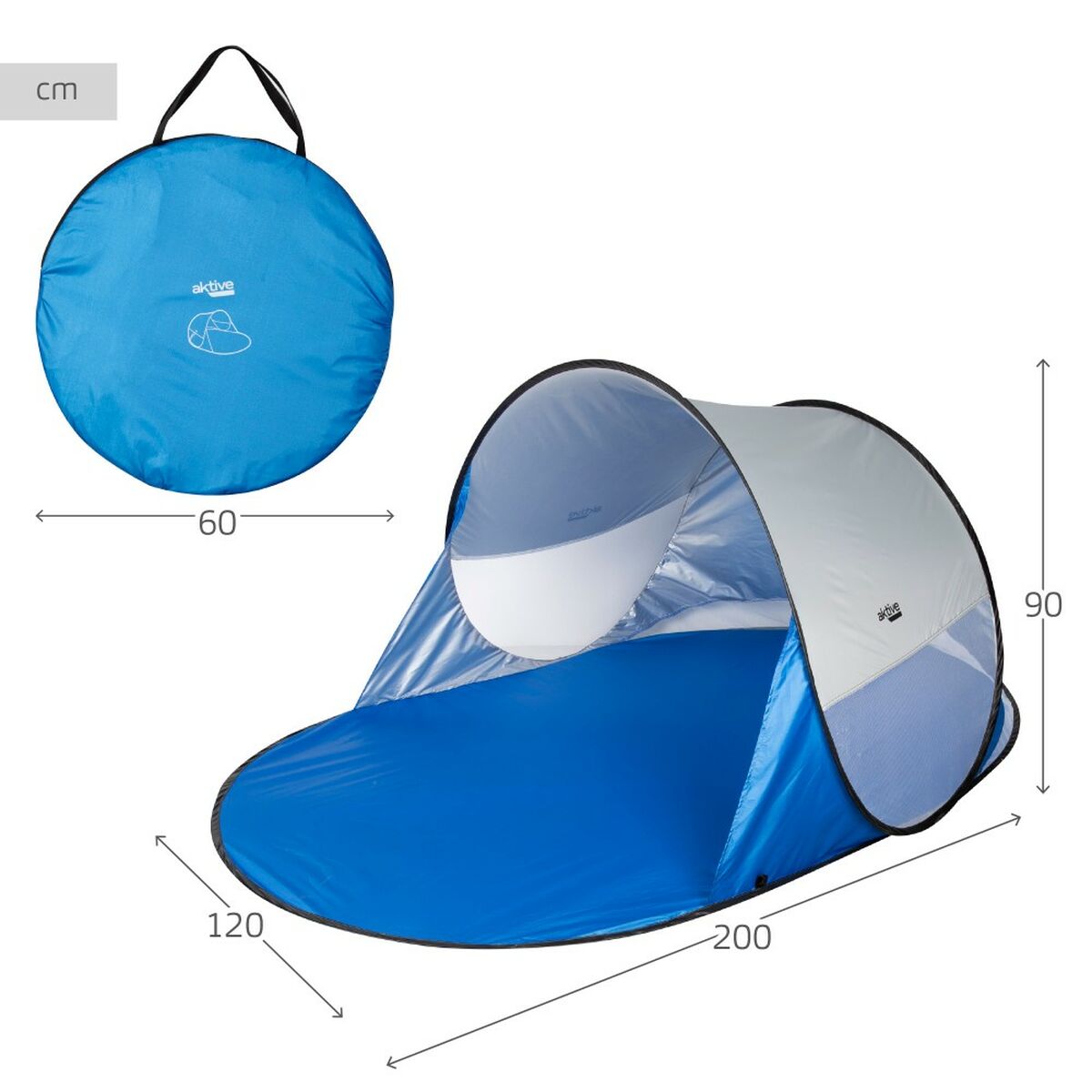 Beach Tent Aktive Polyester 200 x 90 x 120 cm