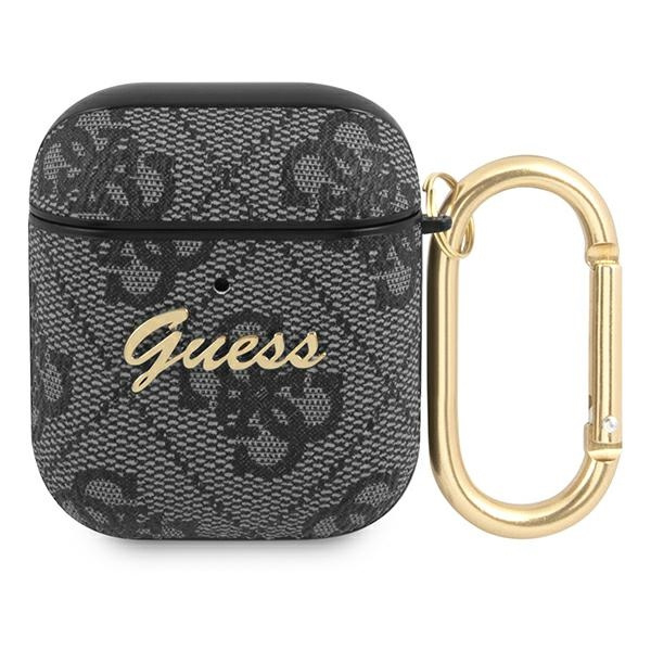 Guess GUA24GSMK AirPods cover gray 4G Script Metal Collection