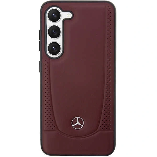 Mercedes MEHCS23MARMRE Samsung Galaxy S23+ Plus hardcase Leather Urban Bengale red