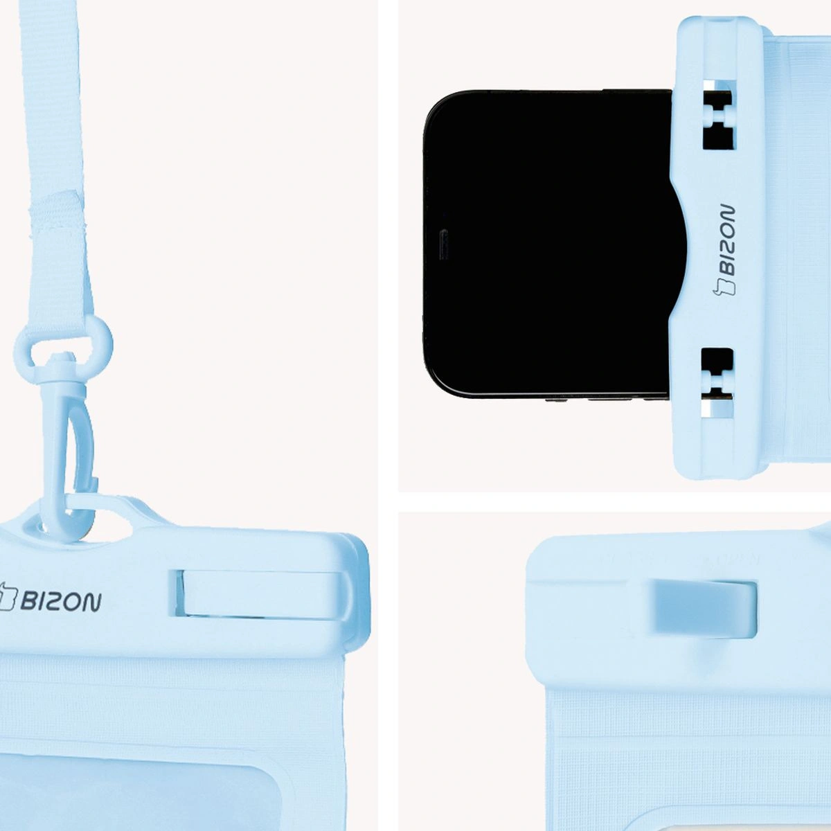 Bizon Case Hydrowrap light blue [2 PACK]