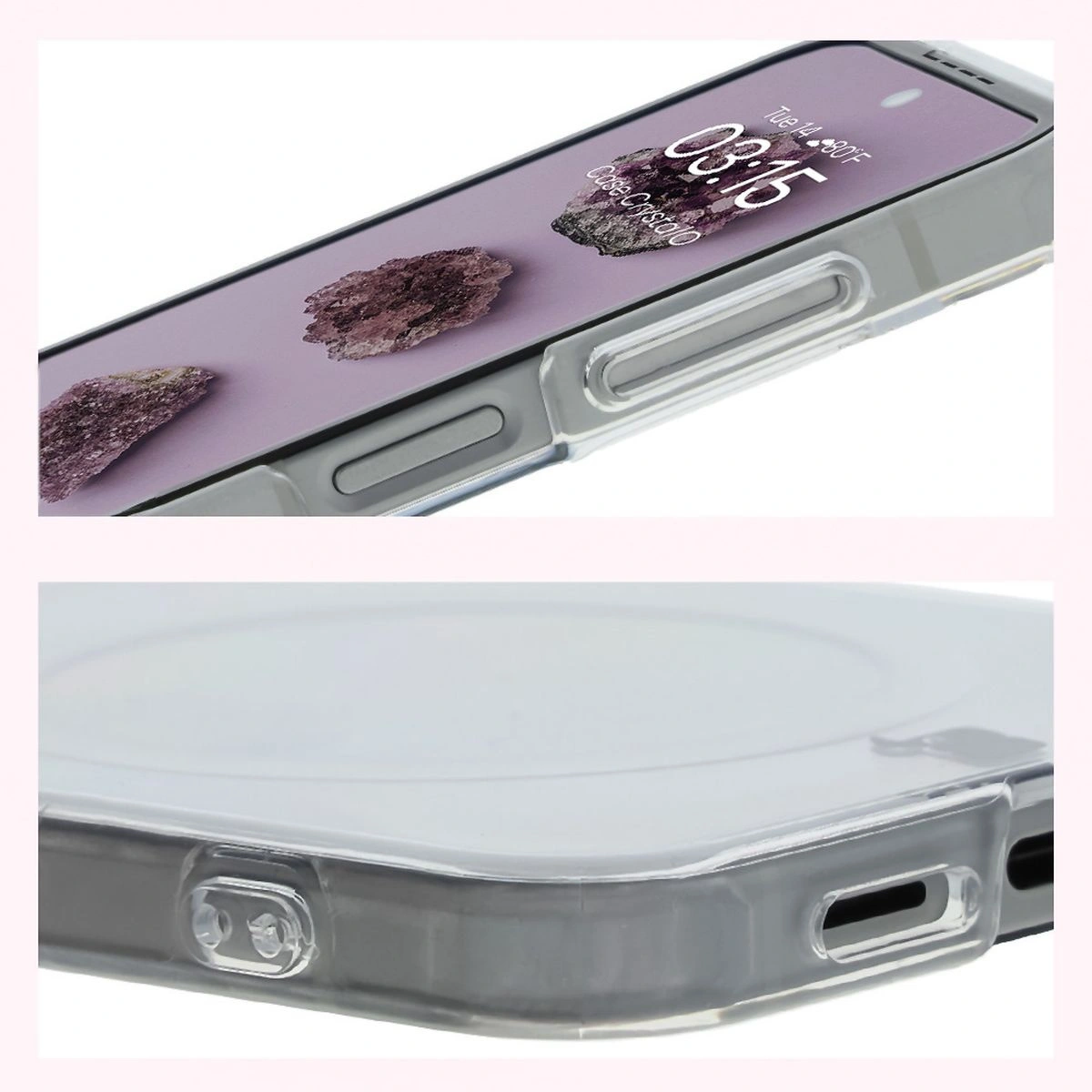 Bizon Case CrystalO Magnetic Samsung Galaxy Z Flip6 clear