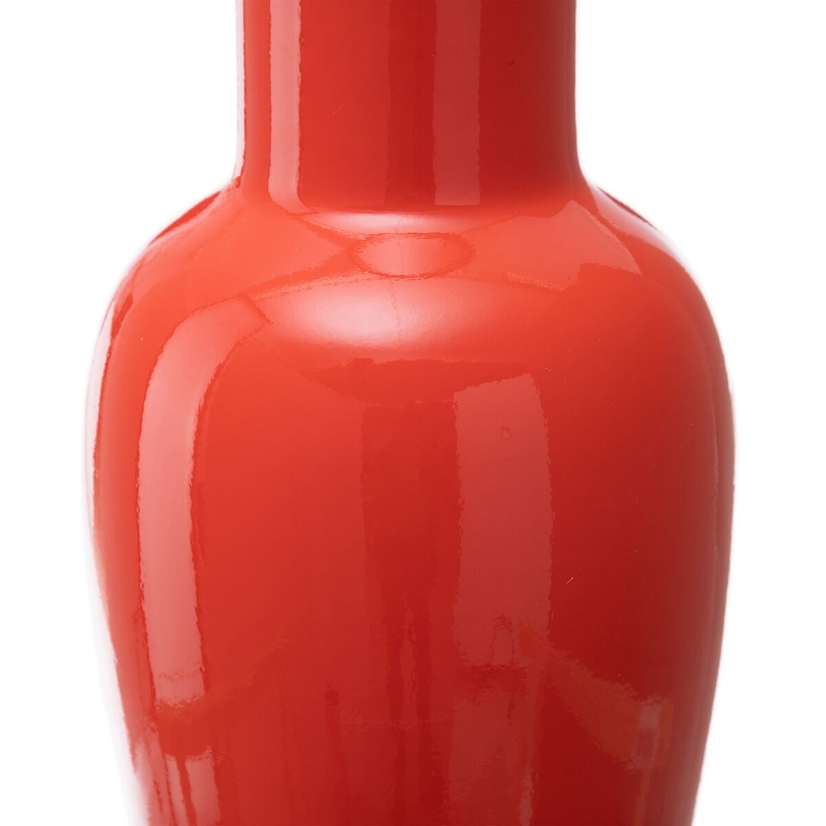 Vase 21,5 x 21,5 x 52,5 cm aus Keramik Orange