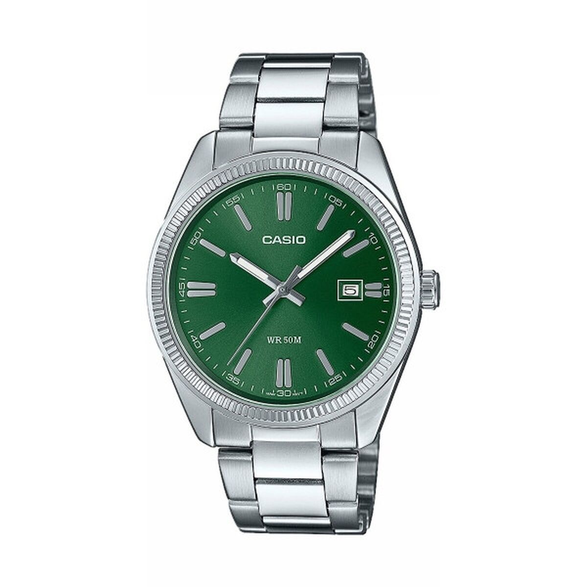 Men's Watch Casio MTP-1302PD-3AVEF Green Silver (Ø 38,5 mm)