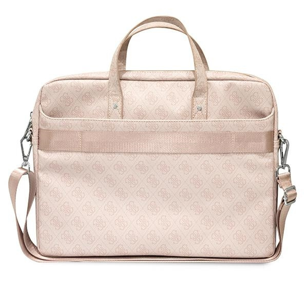 Guess GUCB15P4TP 16 inch pink Saffiano 4G Hot Stamp Triangle Logo