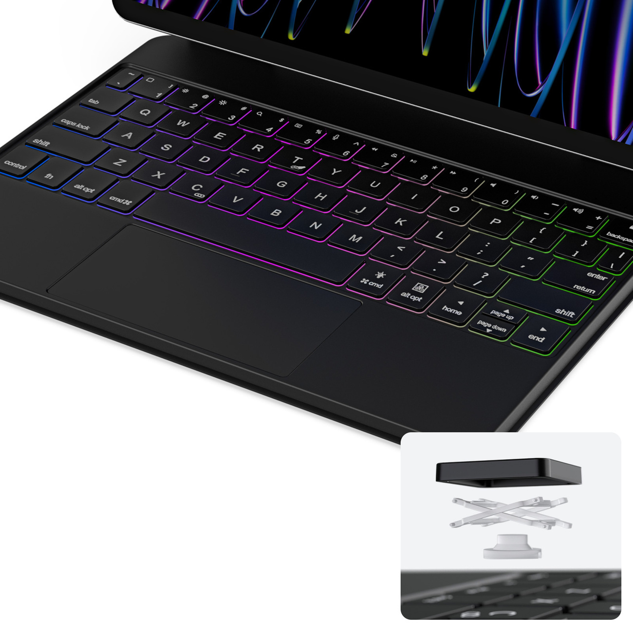 Dux Ducis MK Keyboard Case Apple iPad Air (4th and 5th generation) / iPad Pro 11 (3rd and 4th generation) black