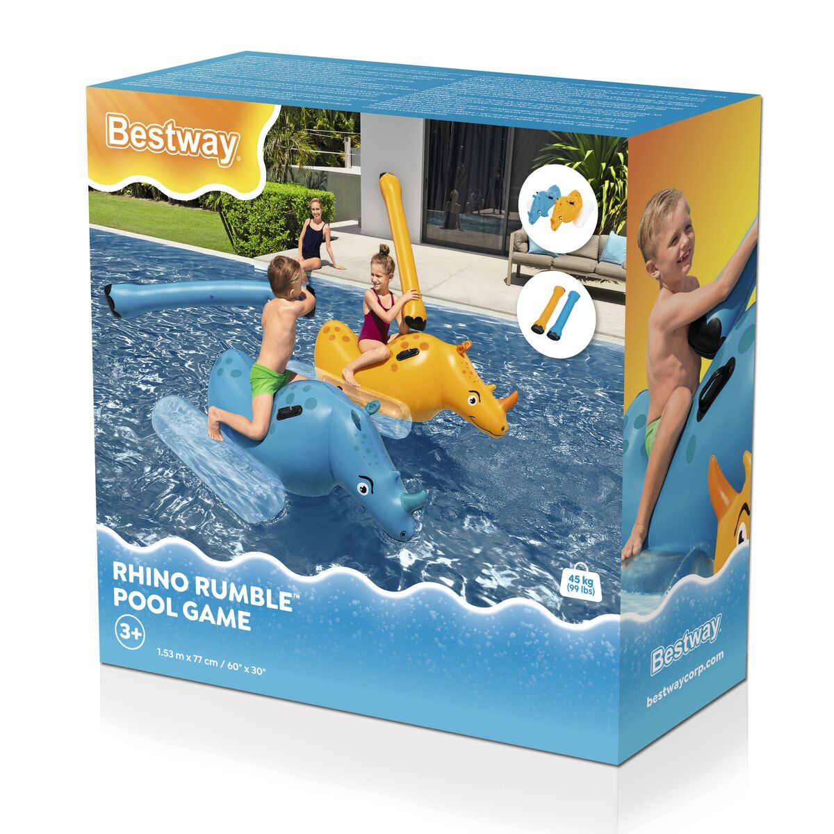 Bestway Inflatable Game Rhinoceros Fight 153x77 cm +3 Years Pool 41522 Bestway Inflatable Game Rhinoceros Fight 153x77 cm +3 Years Pool 41522