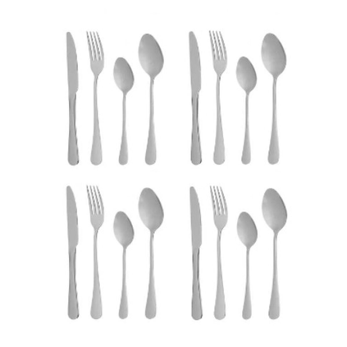 Cutlery Set Silver Stainless steel (6 Units)