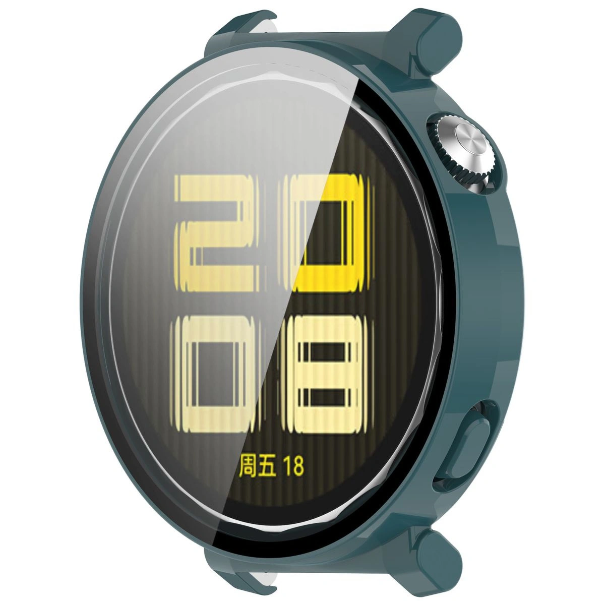 Bizon Case+Glass Watch Huawei Watch GT 5 Pro 42 mm green