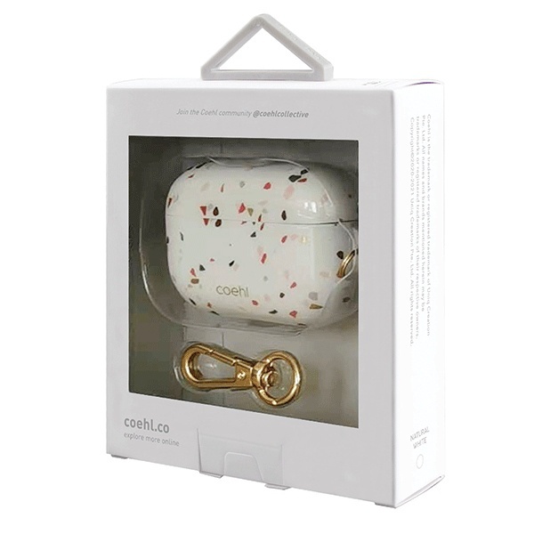 UNIQ Coehl Terrazzo Apple AirPods Pro natural white