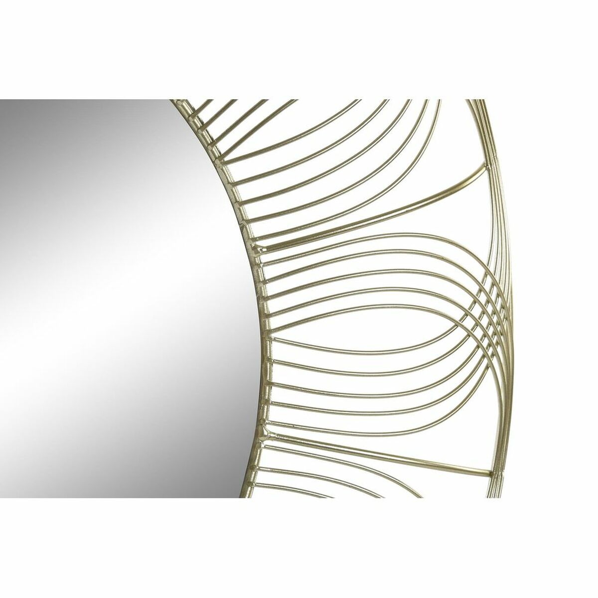 Lustro ścienne DKD Home Decor Złoty Metal (60 x 4 x 60 cm)