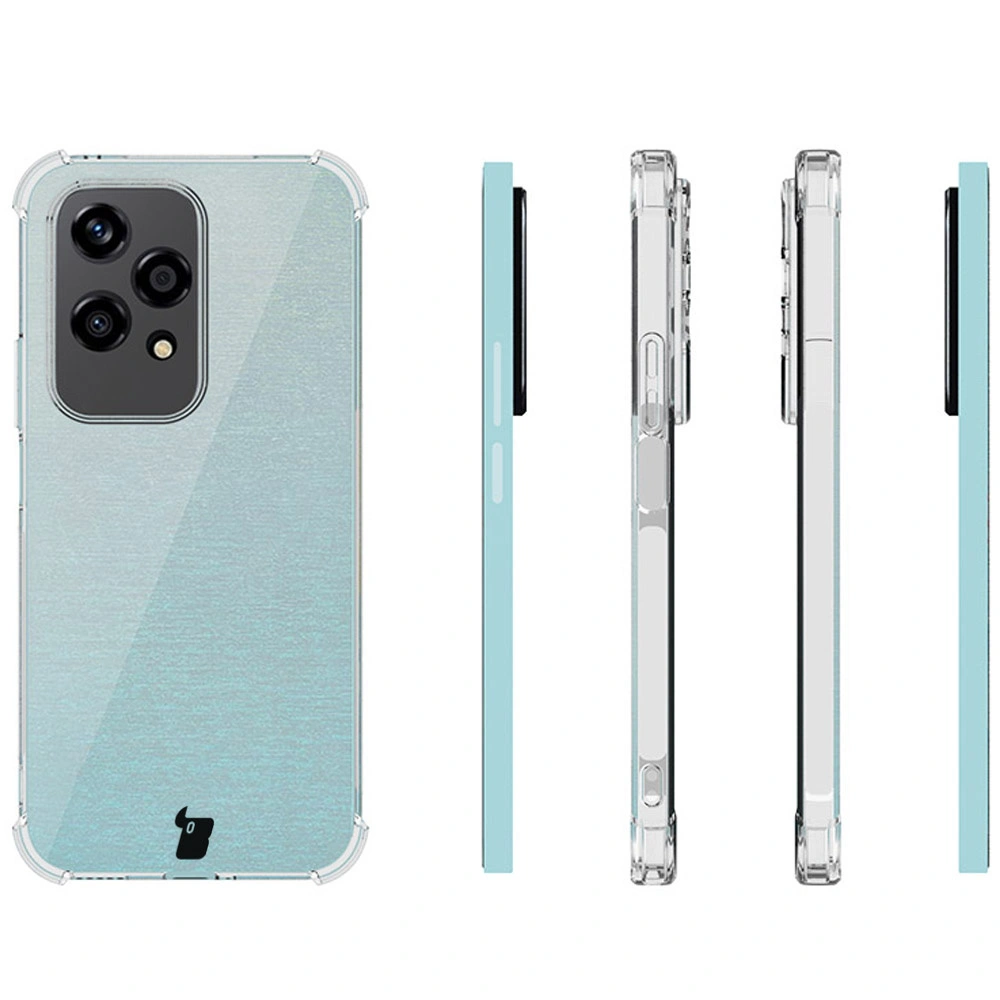 Bizon Case Clear Pack flexible case + 2x screen film Honor 200 Lite clear