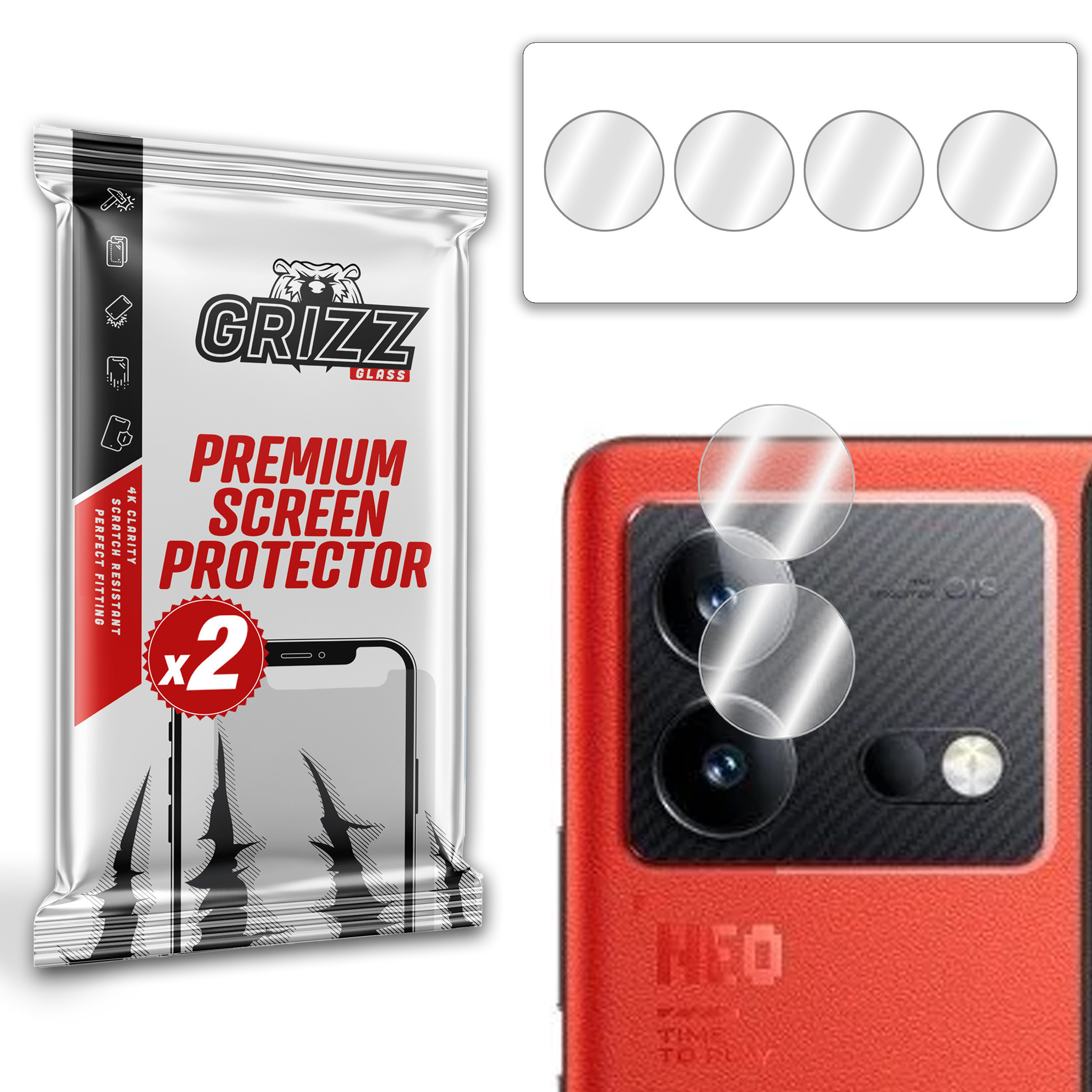 GrizzGlass HybridGlass Camera vivo iQOO Neo8