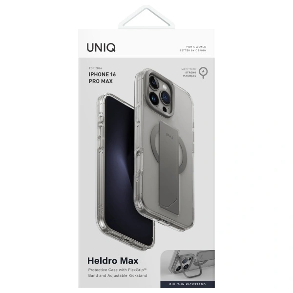 UNIQ Heldro Max Apple iPhone 16 Pro Max Magclick Charging clear lucent