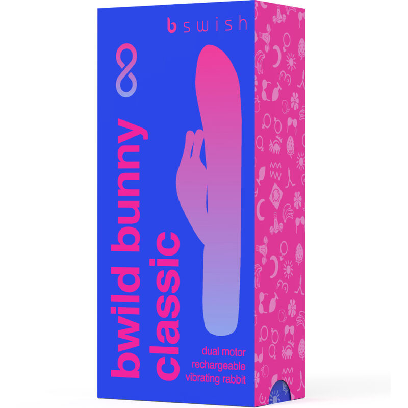 B SWISH - BWILD BUNNY INFINITE CLASSIC SILICONE RECHARGEABLE VIBRATOR PACIFIC BLUE