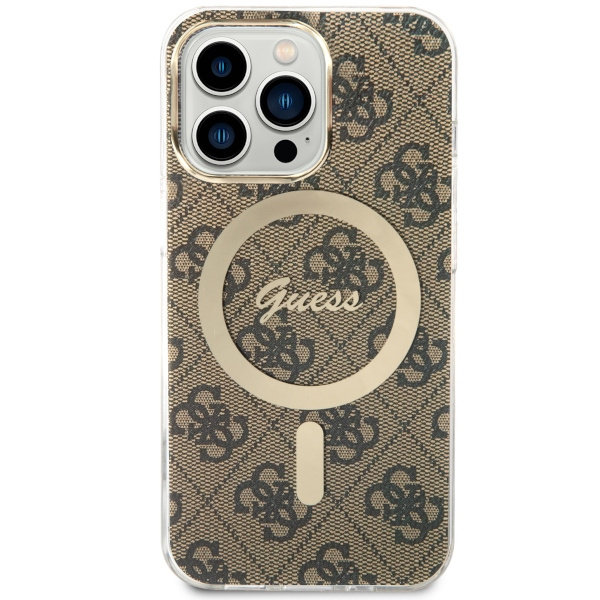 Guess GUHMP13LH4STW Apple iPhone 13 Pro brown hardcase 4G MagSafe