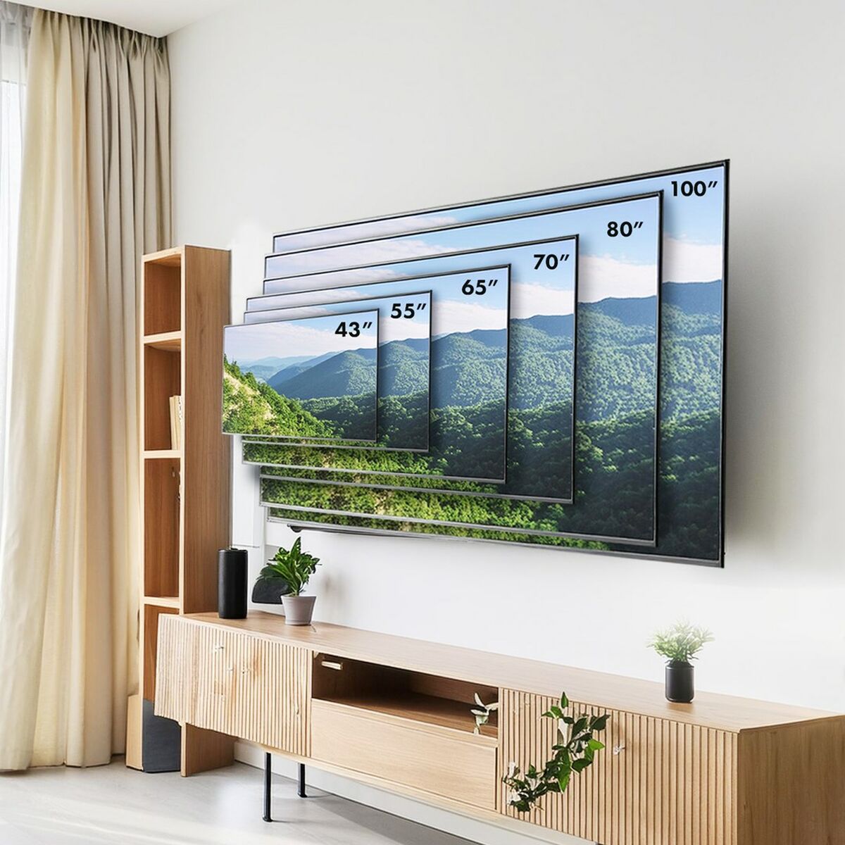 TV Mount MacLean MC-422 43" 100" 120 kg TV Mount MacLean MC-422 43" 100" 120 kg
