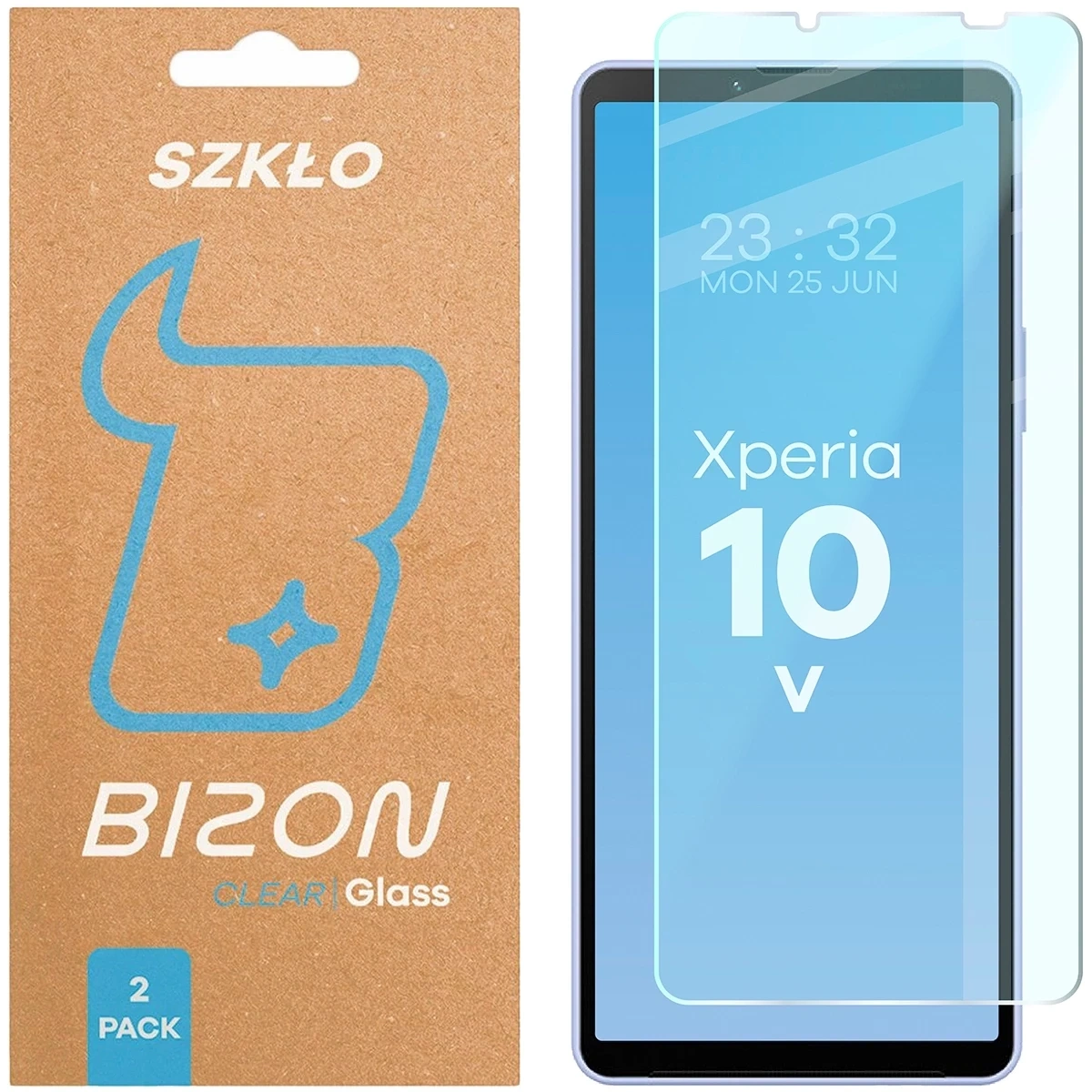 Szkło hartowane Bizon Glass Clear Duo do Sony Xperia 10 V [2 PACK]