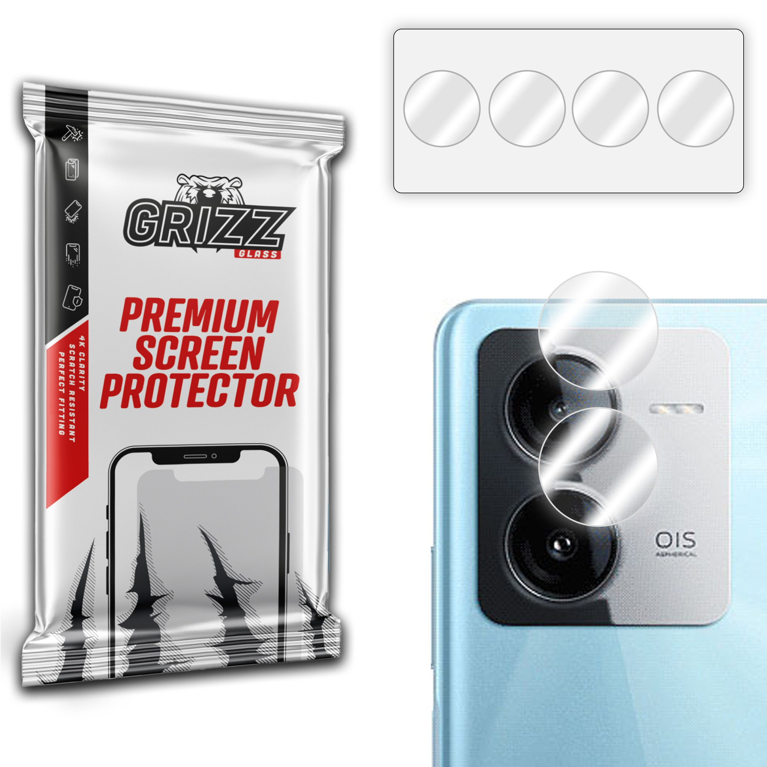 GrizzGlass HybridGlass Camera Vivo Y100t