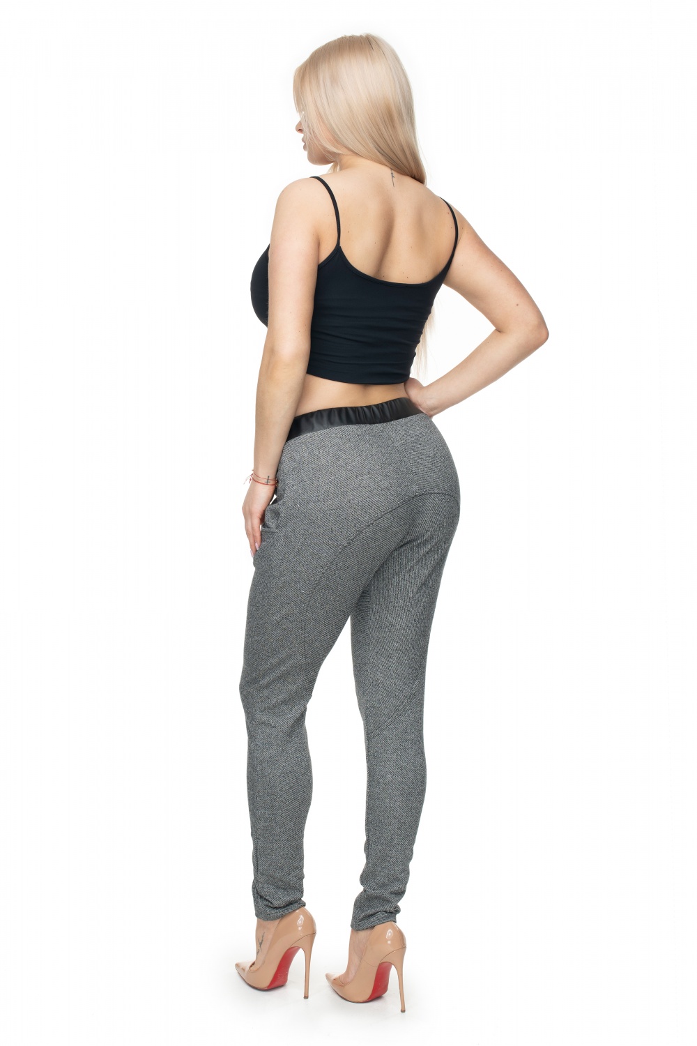  Women trousers model 132614 PeeKaBoo  grey