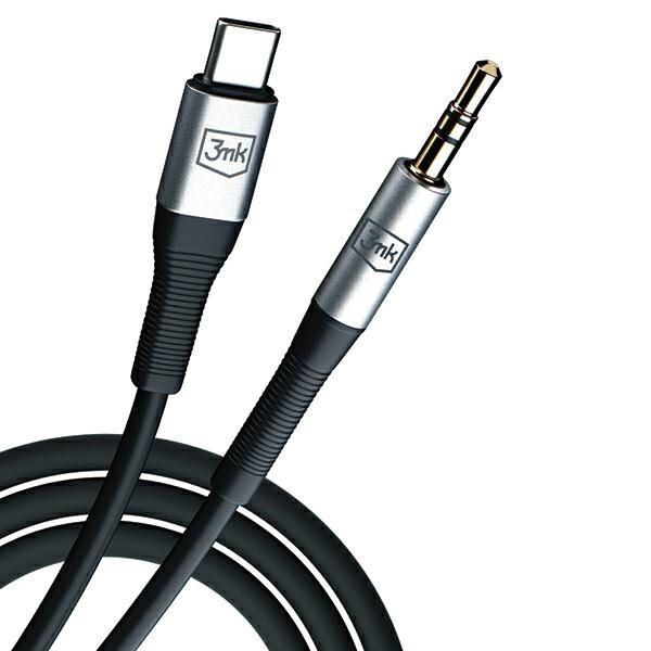 3MK AUX cable USB-C / jack 3.5mm 1m