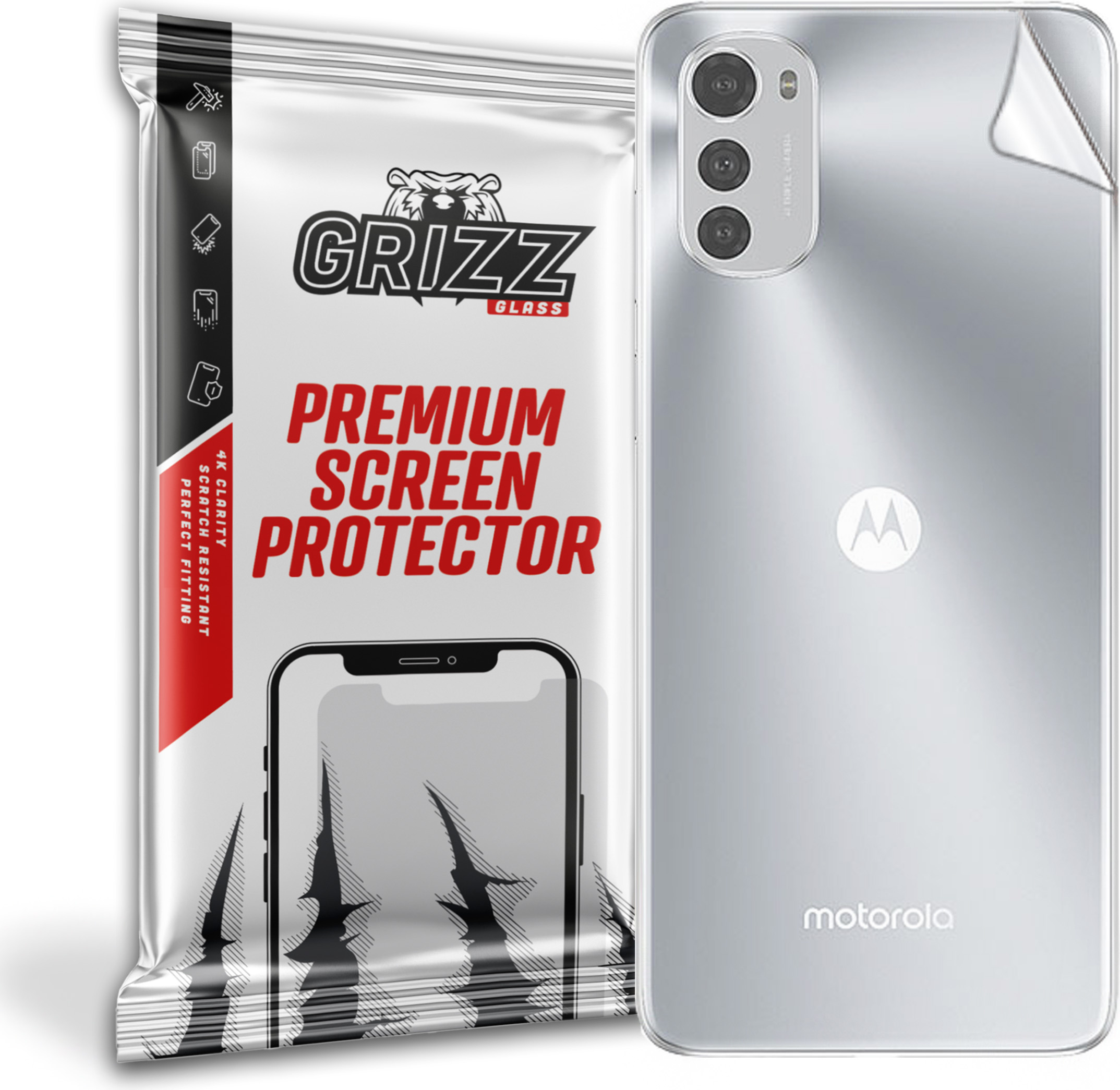 GrizzGlass SatinSkin Motorola Moto E32