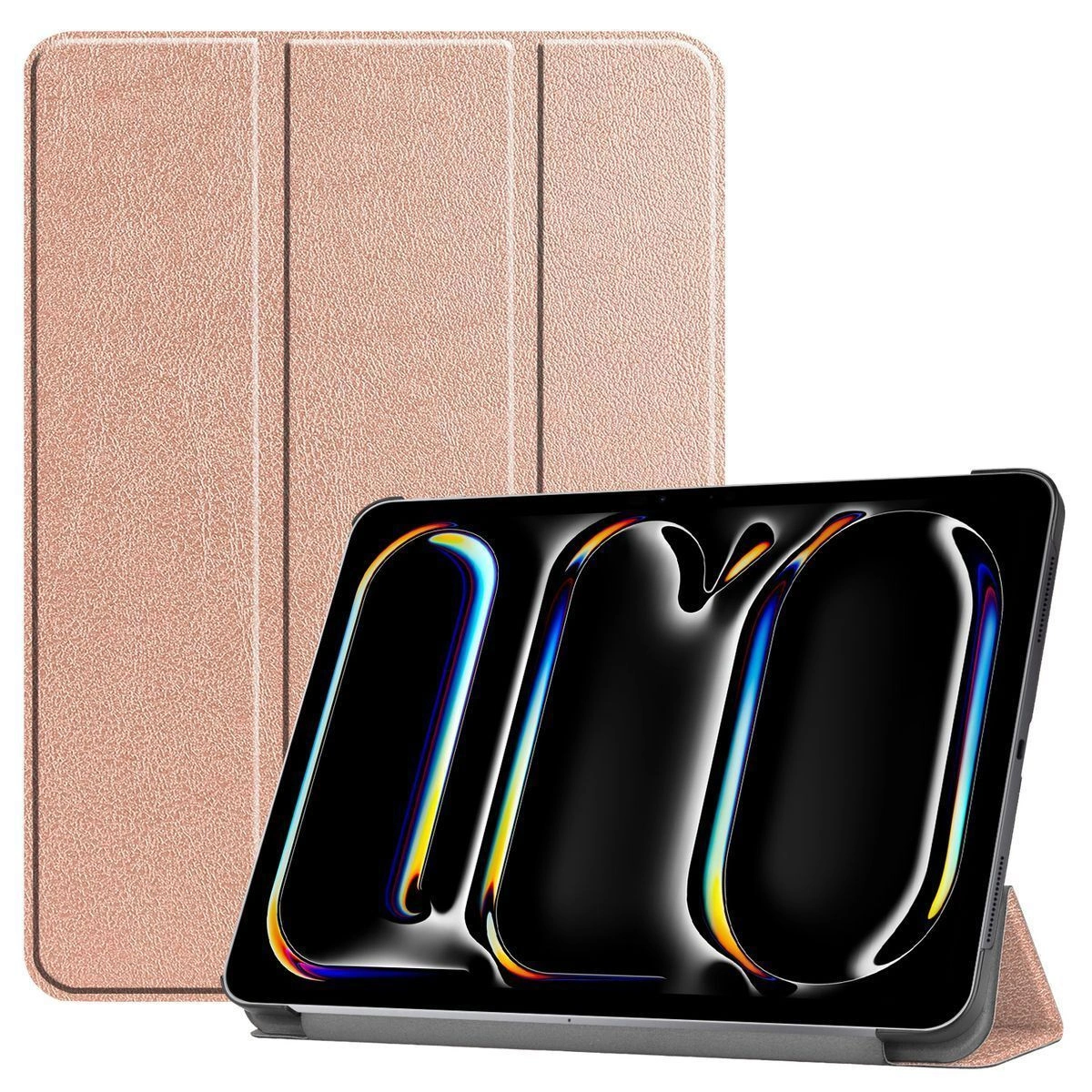 Bizon Case Tab Croc Apple iPad Pro 13" 7 gen. 2024 rose gold