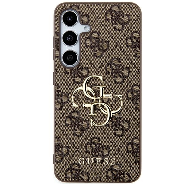 Guess GUHCSA354GMGBR Samsung Galaxy A35 hardcase 4G Big Metal Logo brown