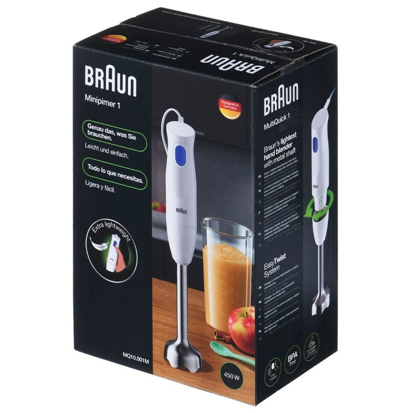 Cup Blender Braun MQ10.001MWH White 450 W Cup Blender Braun MQ10.001MWH White 450 W