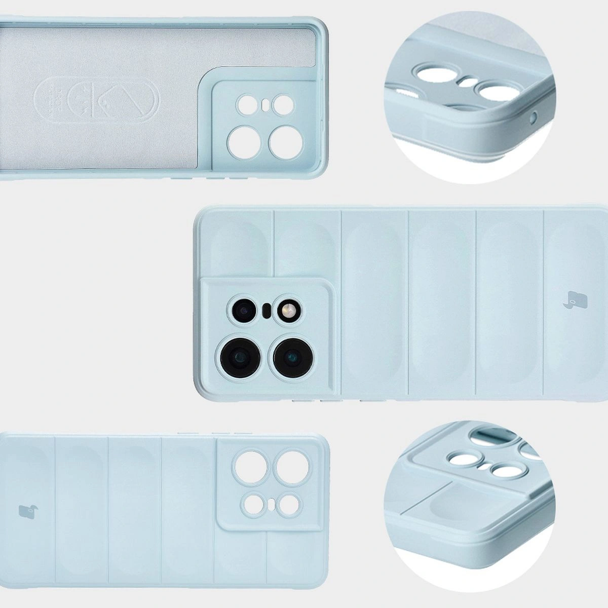 Bizon Case Tur Motorola Edge 50 Pro light blue