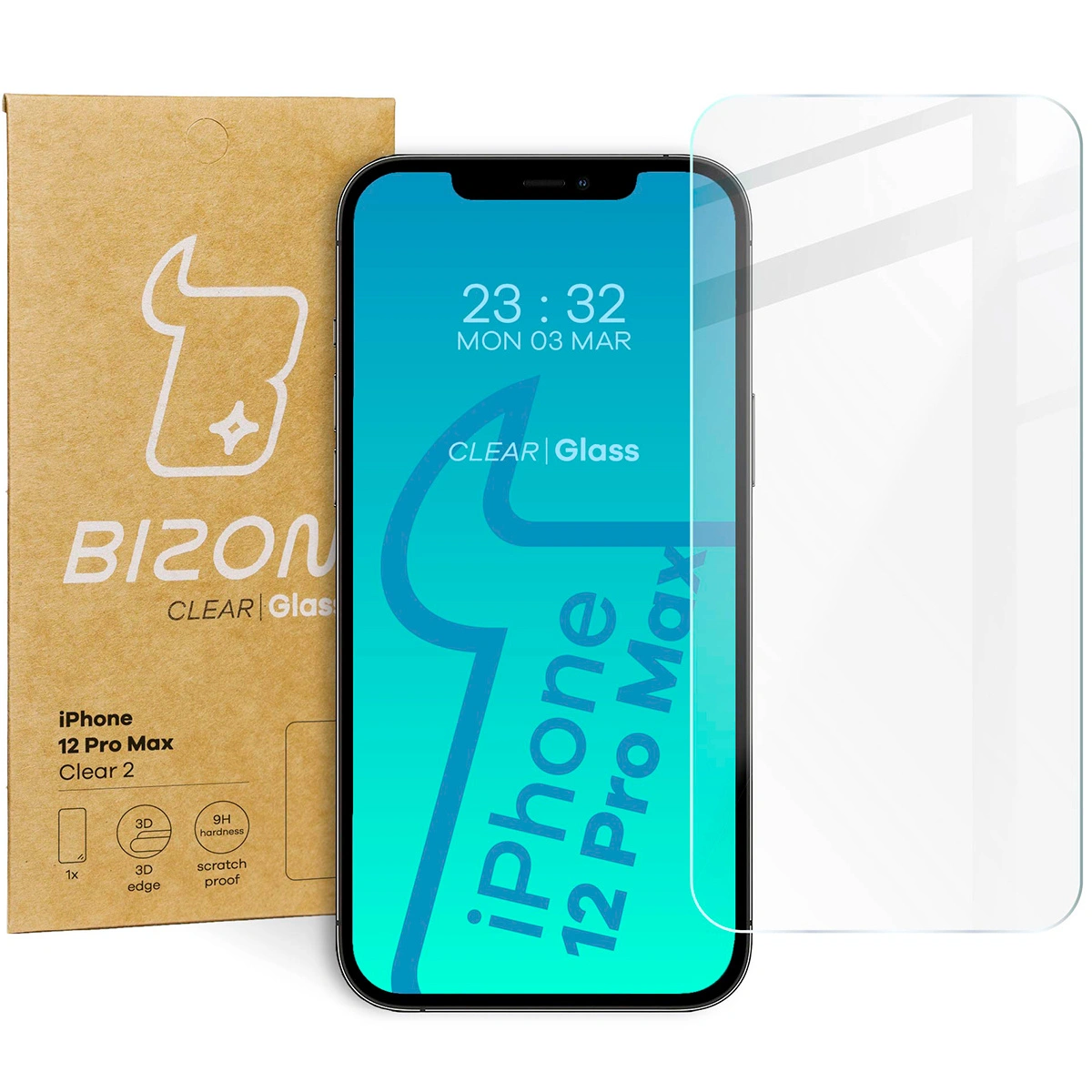 Bizon Glass Clear 2 Apple iPhone 12 Pro Max
