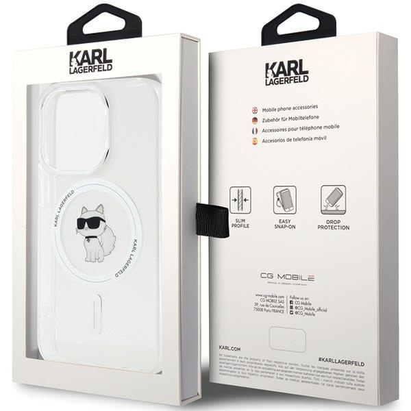 Karl Lagerfeld KLHMP14LHFCCNOT Apple iPhone 14 Pro hardcase IML Choupette MagSafe transparent